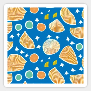 Abstract Tropical Beach Picnic (MD23SMR007) Magnet